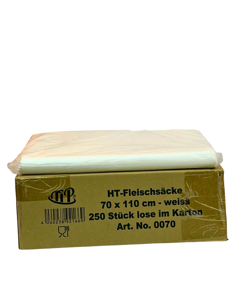 1249-Fleischersäcke 250Stk. 70x110cm Weiss