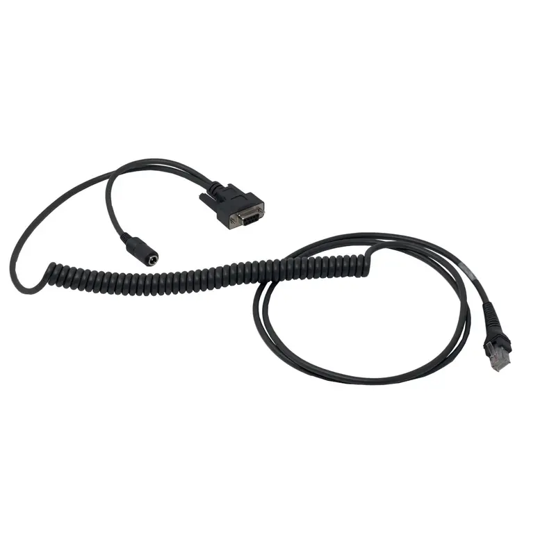 2,5 m langes RS-232-Spiralkabel für Code Reader