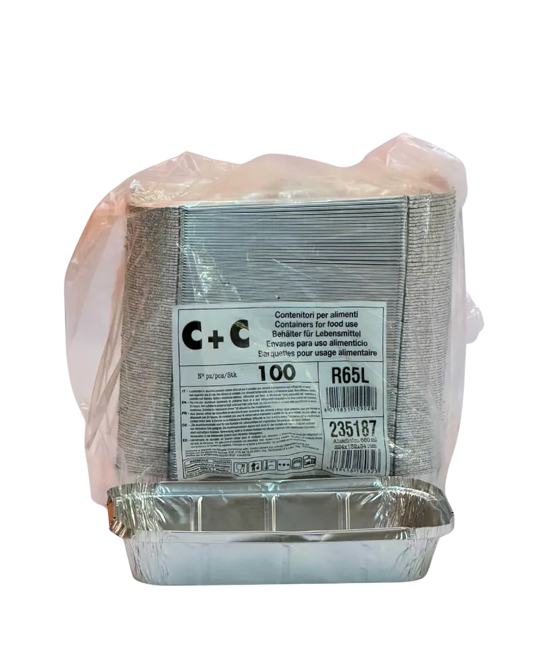 252-651BR65L 118 Alu Nudelschale 100Stk. 650ml