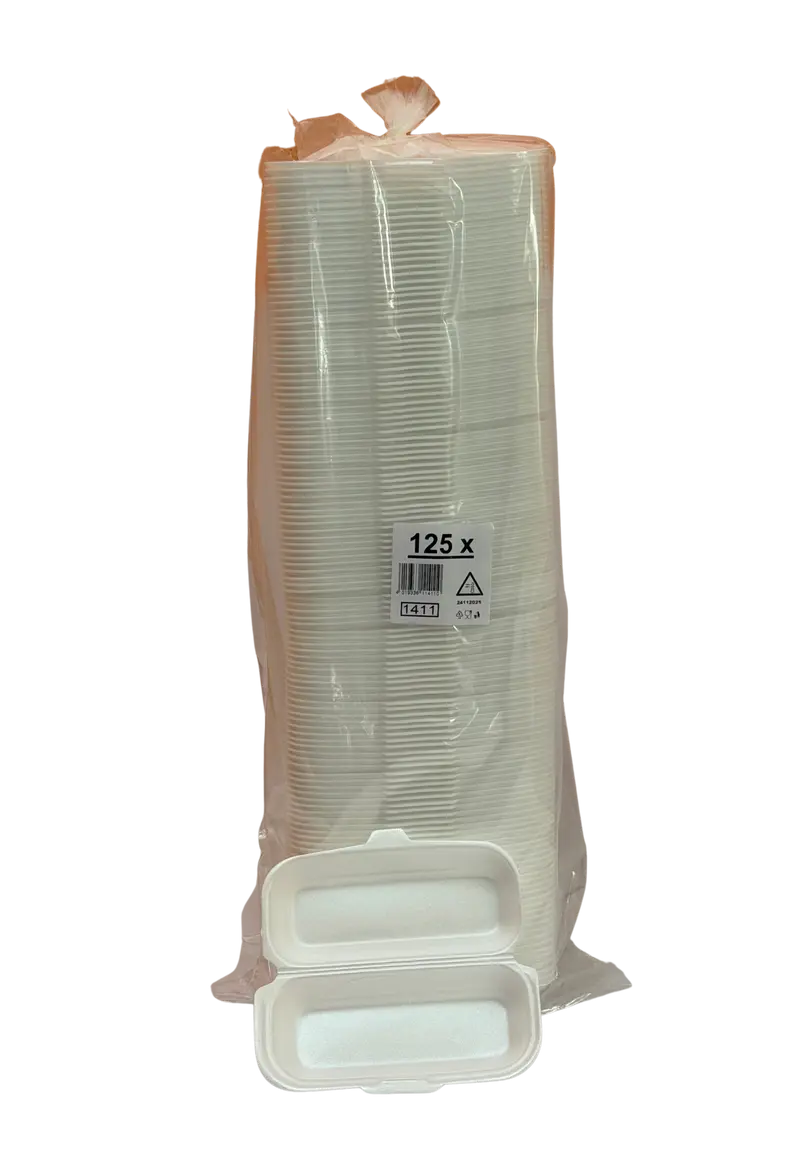 287-Hot Dog Box Weiss 125Stk. 234010 HP7 1411