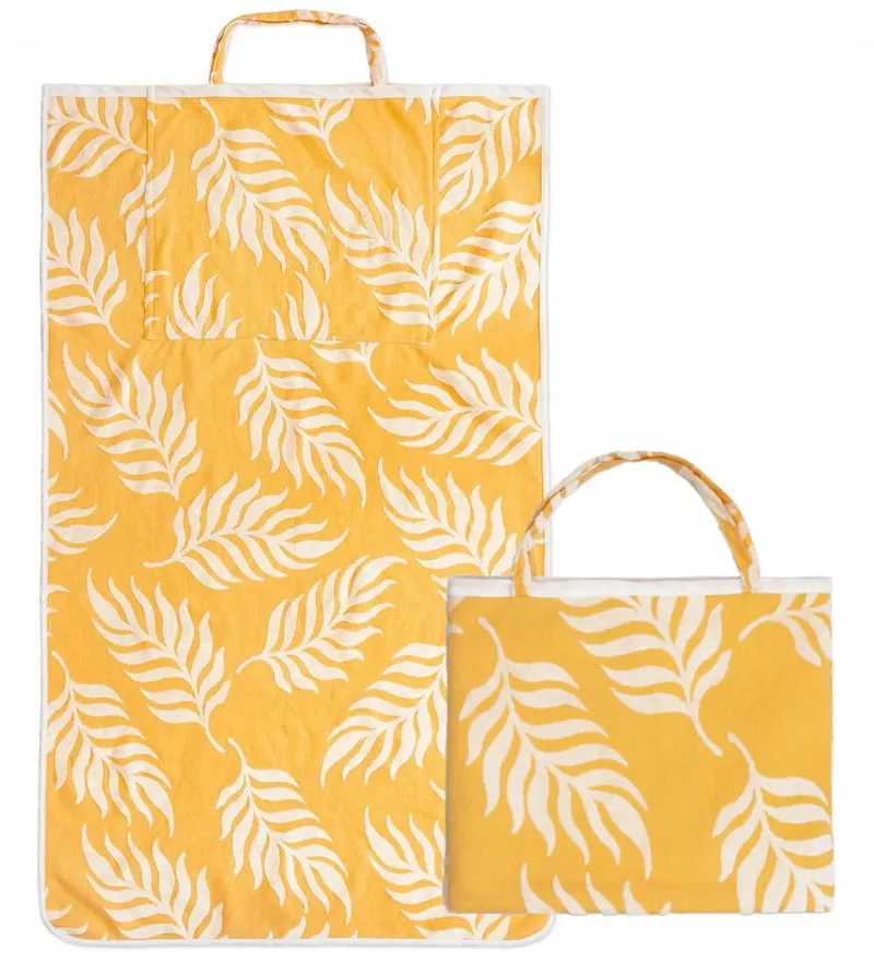 2in1 Handtuch-Tasche Orange 87x150 cm