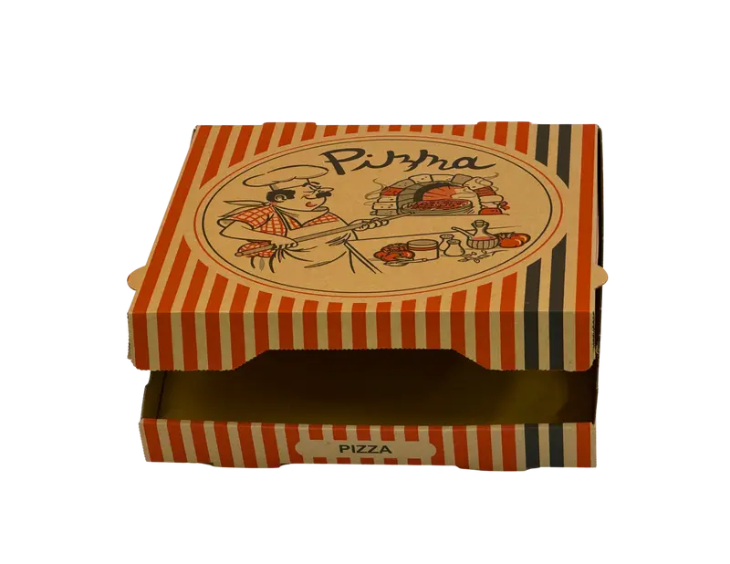 3754-Pizzabox 32x32x4 Braun 100Stk. TOP C25323