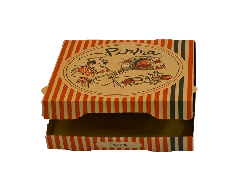 3755-Pizzabox 29x29x4 Braun 100Stk. TOP C19949