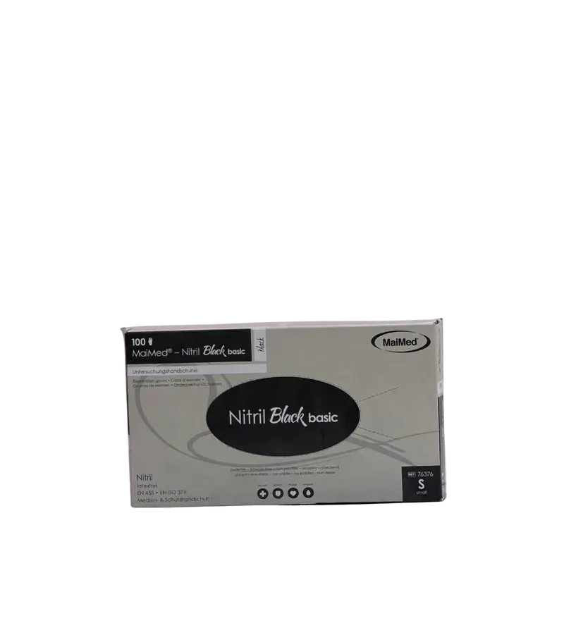 3856-Latex Handschuhe Schwarz Gr.S