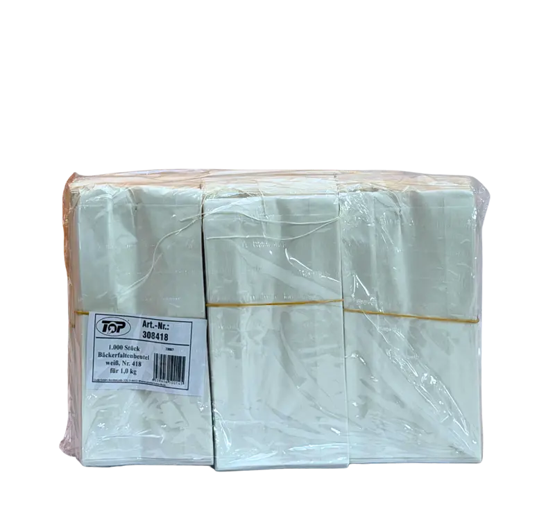 3896-Bäckerbeutel Weiss 418 1,0kg 1000Stk.308418