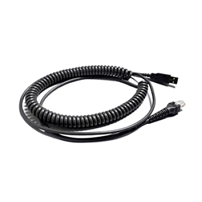 4,25 mm langes USB-Spiralkabel für kabelgebundenes Lesegerät