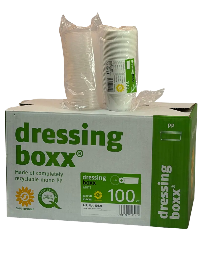 4096-Verpackungsbecher m.D. 100ml Weiss 500Stk. 10321