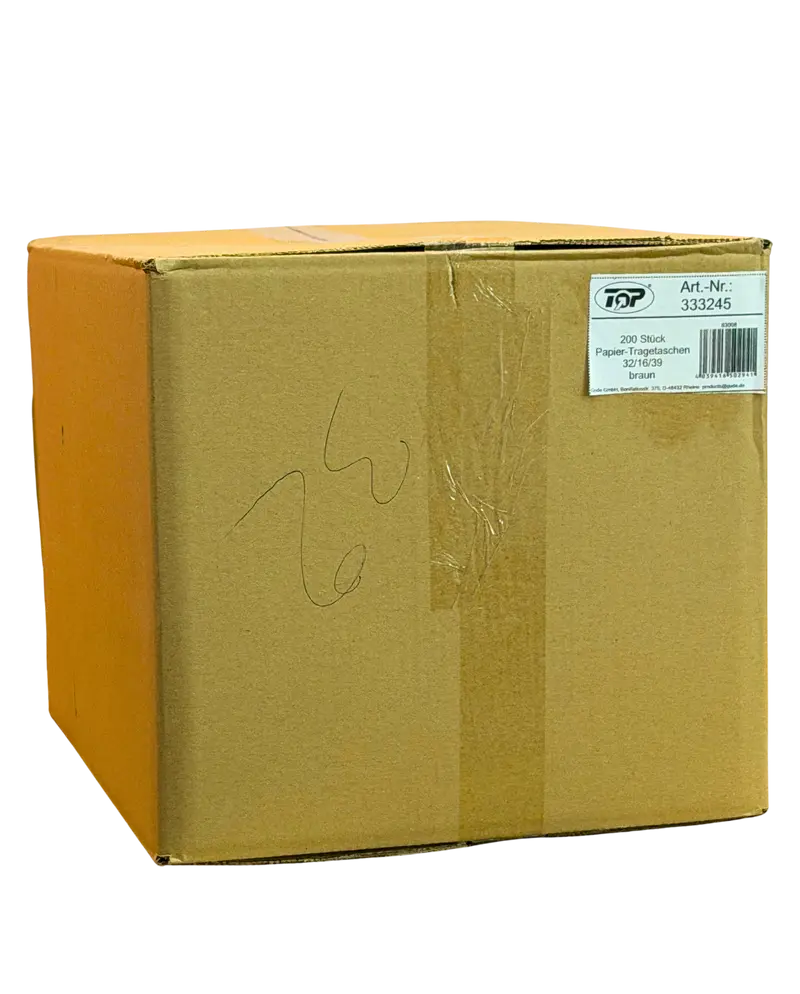 4316-Papiertragetaschen Braun 32+16+39 200Stk.
