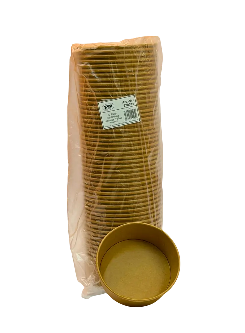 4367-Salatschale Braun 750ml 50Stk. 270495