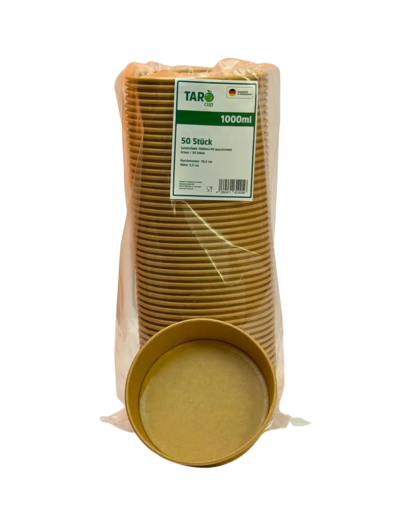 4501-Salatschale Braun 1000ml 50Stk.