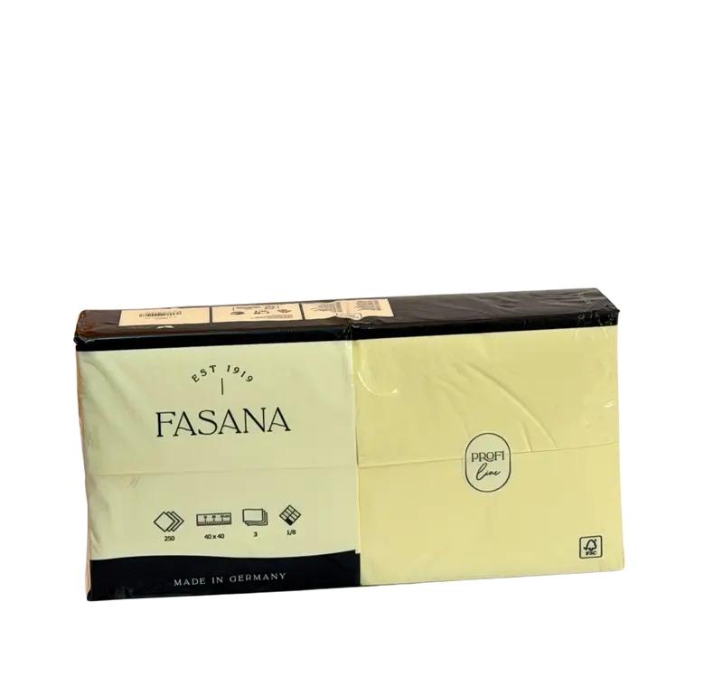 4505-Servietten 3 Lagig Creme 14 F 33x33 250Stk. 228555