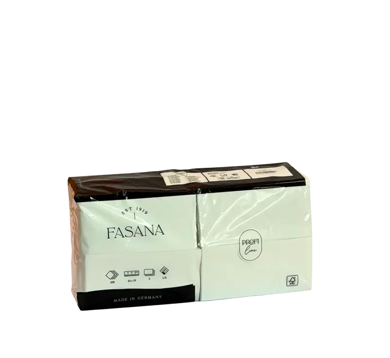 4507-Servietten 3 Lagig Weiss 18F 33x33 250Stk.