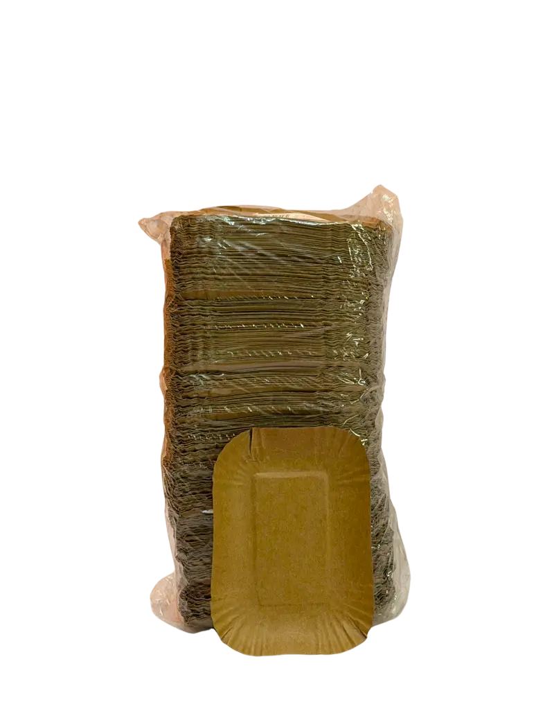 476-Pappschüssel Braun Bio 41 13x18x3cm 250Stk.