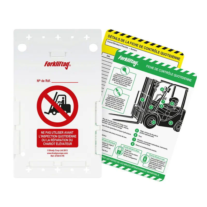 5 Forklift Holders, 25 Inserts & 1 Pen