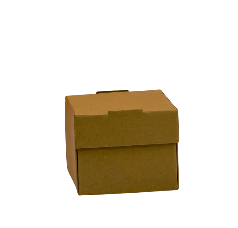 555-Hamburgerbox 14x14x12 cm Braun Faltbar 234895
