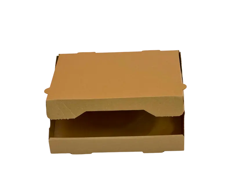 626-Pizzabox 20x20x4 Natural Braun 100Stk. 703099
