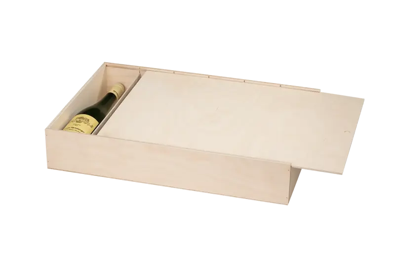 6er Weinkiste mit Schiebedeckel