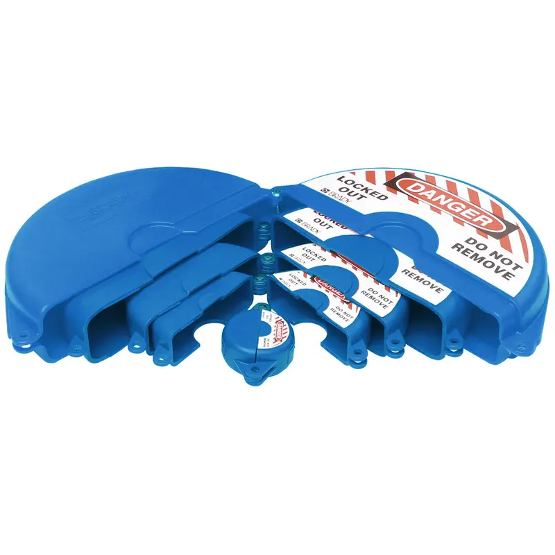 Absperr-Set für Durchgangsventile - blau