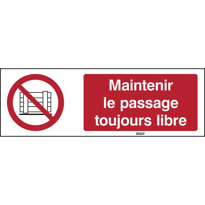 Abstellen oder Lagern verboten - ISO 7010
