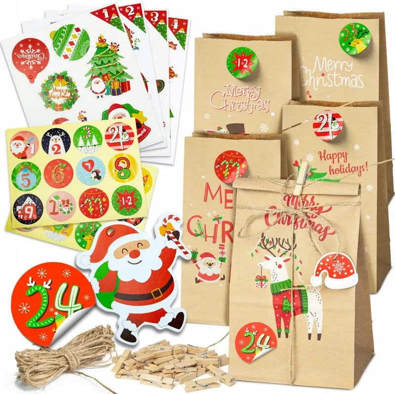 Adventskalender-Taschenset mit Zubehör