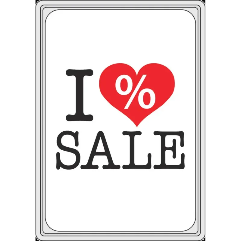 Affiche soldes « I Love Sale » — format A4