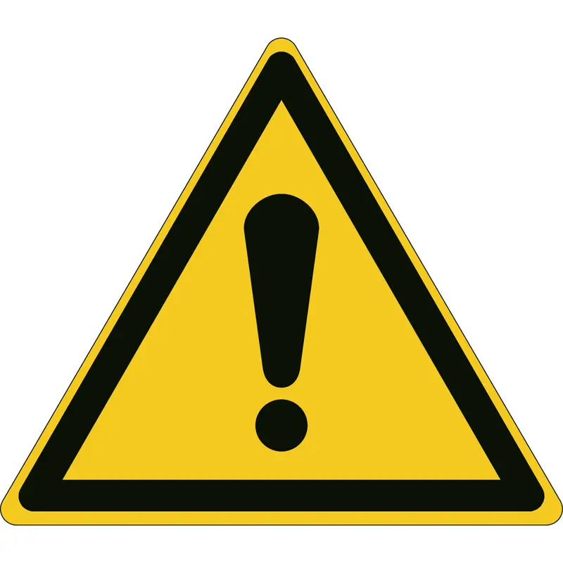 Allgemeines Warnschild - ISO 7010