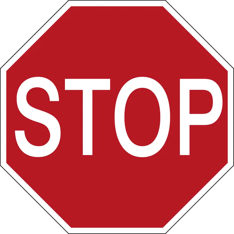 Antirutsch-Bodenmarkierer - Verbotsschilder