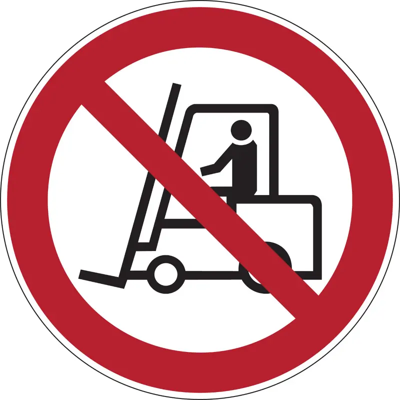 Antirutsch-Bodenmarkierer - Verbotsschilder