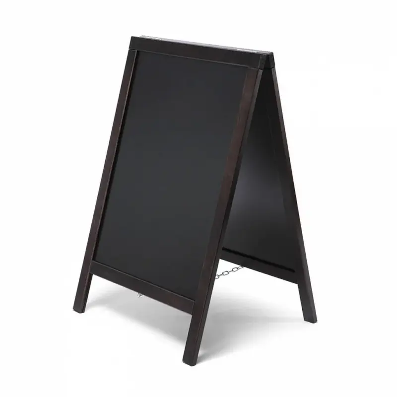 Ardoise Chevalet Stop-Trottoir 55 x 85 cm – Noir ou Marron clair