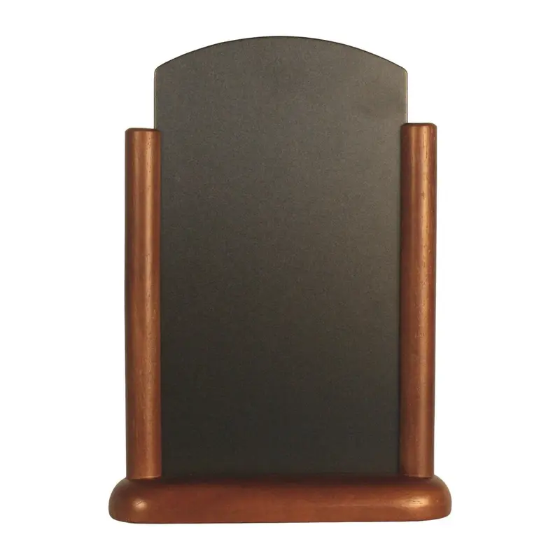 Ardoise de table en bois laqué marron foncé — 2 formats