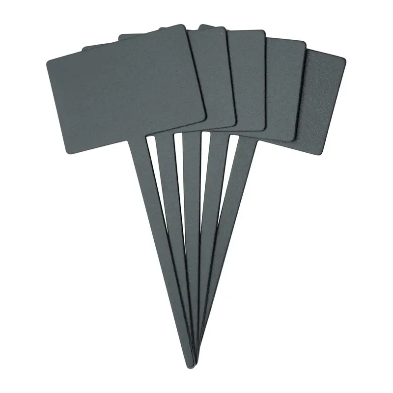 Ardoise silhouette rectangle noire 18 cm — lot de 5