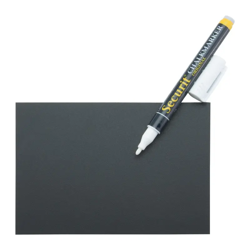 Ardoises effaçables A6 noires – lot de 20 avec accessoires