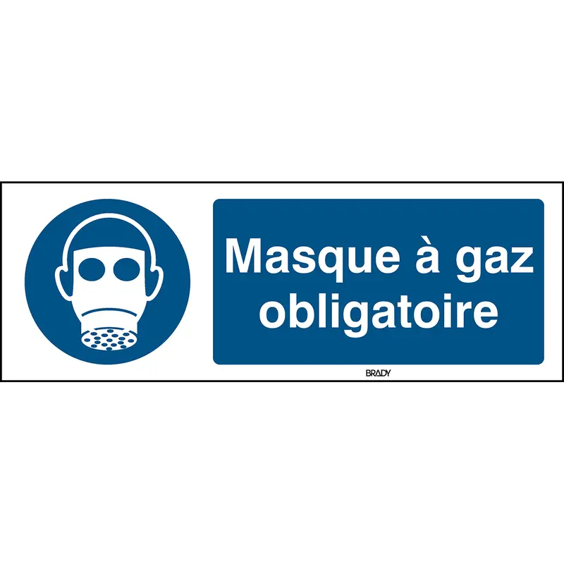Atemschutz benutzen - ISO 7010 - Französisch