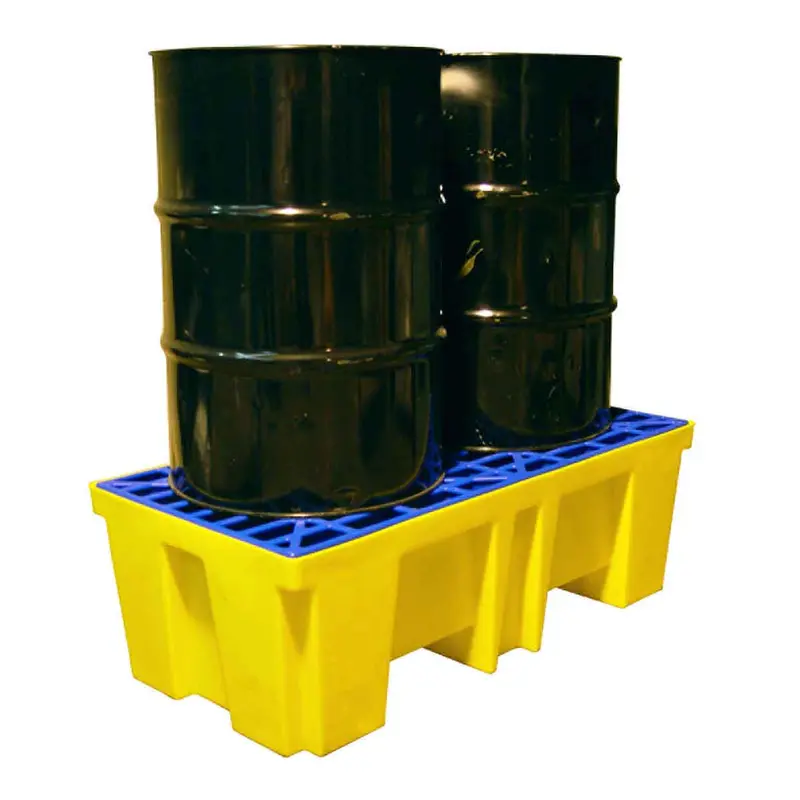 AUFFANGPALETTE, 2 Fässer, 132 (L) נ66 (B) נ43 (H) cm, 260 Liter