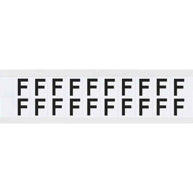 B-946 (Vinyl) für die Innen - und Aussenanwendung - Buchstaben auf Karte - F
