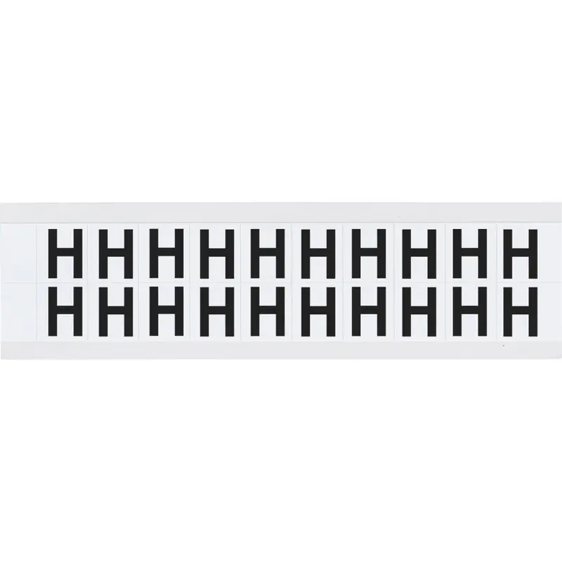 B-946 (Vinyl) für die Innen - und Aussenanwendung - Buchstaben auf Karte - H