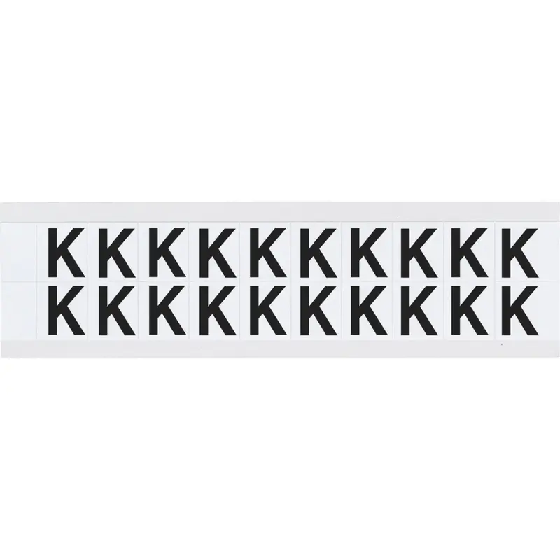 B-946 (Vinyl) für die Innen - und Aussenanwendung - Buchstaben auf Karte - K