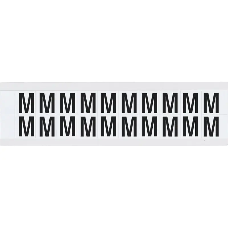 B-946 (Vinyl) für die Innen - und Aussenanwendung - Buchstaben auf Karte - M