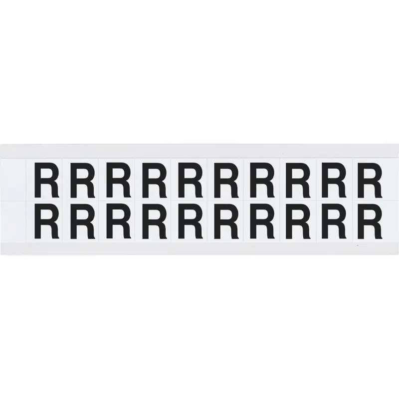 B-946 (Vinyl) für die Innen - und Aussenanwendung - Buchstaben auf Karte - R