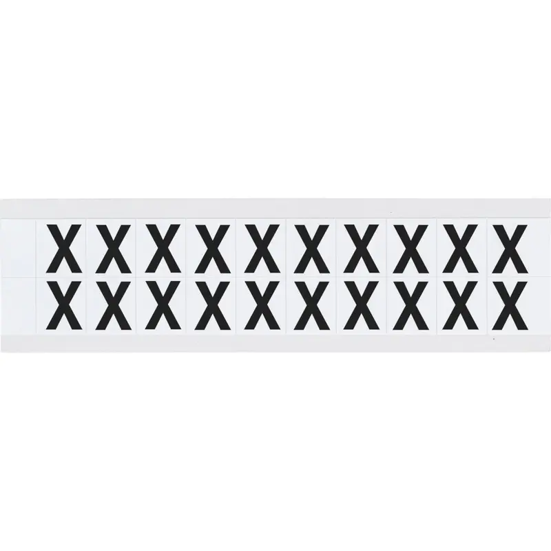 B-946 (Vinyl) für die Innen - und Aussenanwendung - Buchstaben auf Karte - X