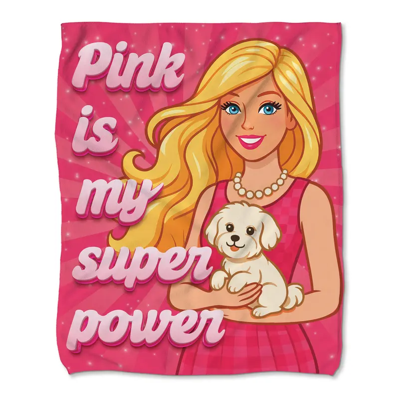 Baby Handtuch aus Mikrofaser Barbie Pink is My Superpower 60x75 cm