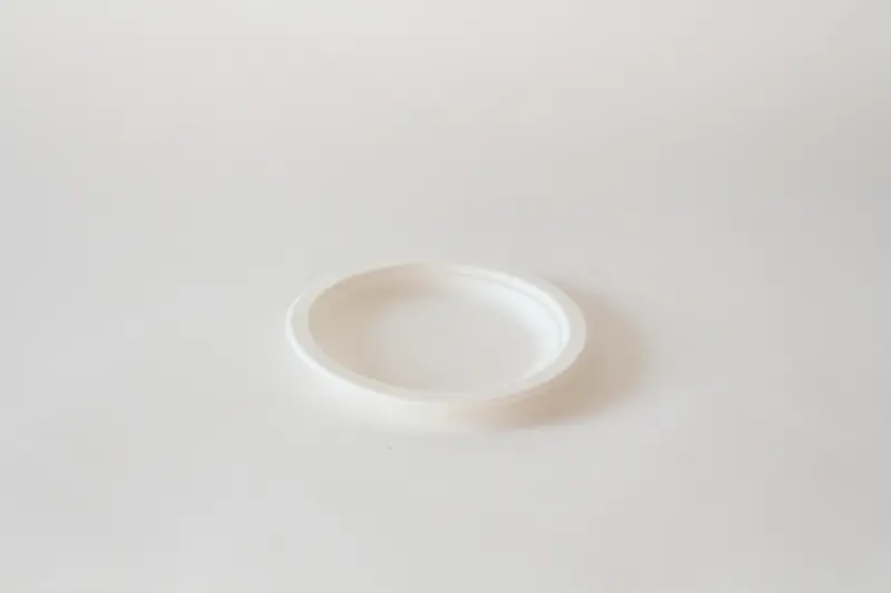 Bagasse Teller rund – Ø15cm, Weiß, 500 Stk.