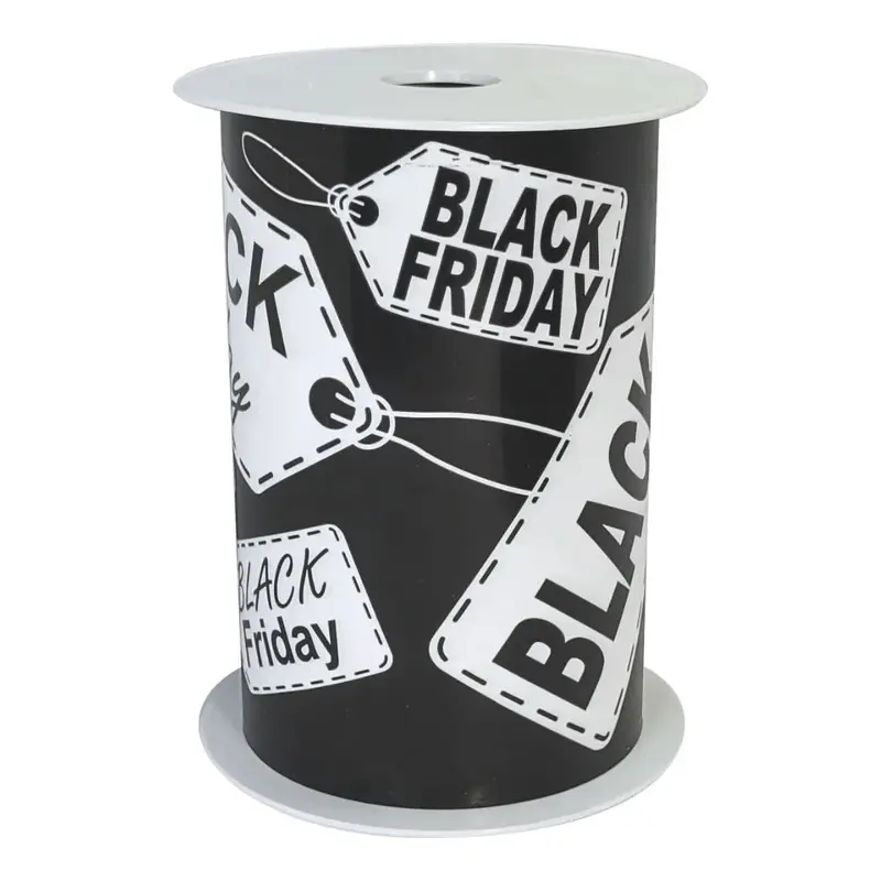 Banderole Black Friday 15 cm × 10 m — 3 modèles