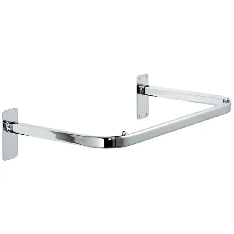 Barre penderie murale en U – 52 x 30 cm, chromée