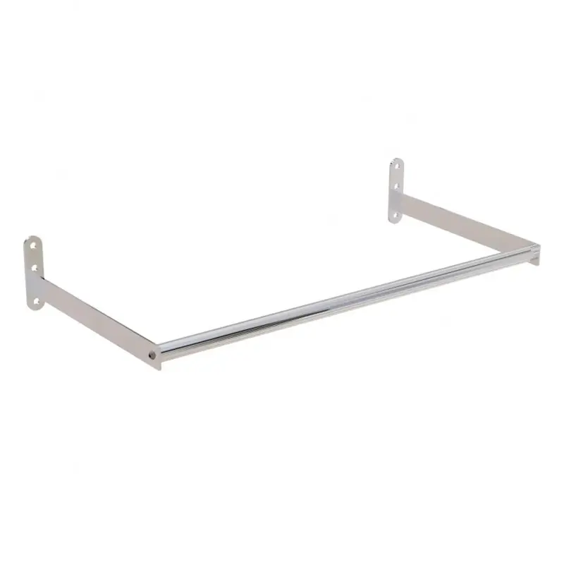 Barre penderie murale – Tube chromé Ø 22 mm – 60 ou 90 cm