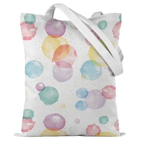 Baumwolltasche bunte blasen 35x45cm
