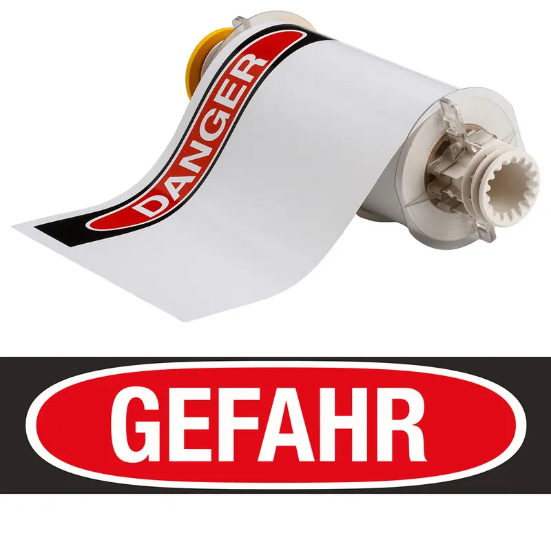 BBP85 Etiketten - Vinyl 178x254 GEFAHR