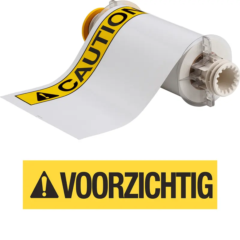 BBP85 Etiketten - Vinyl 178x254 VOORZICHTIG