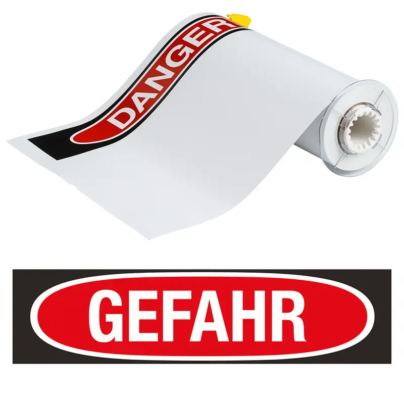 BBP85 Etiketten - Vinyl 254x356 GEFAHR