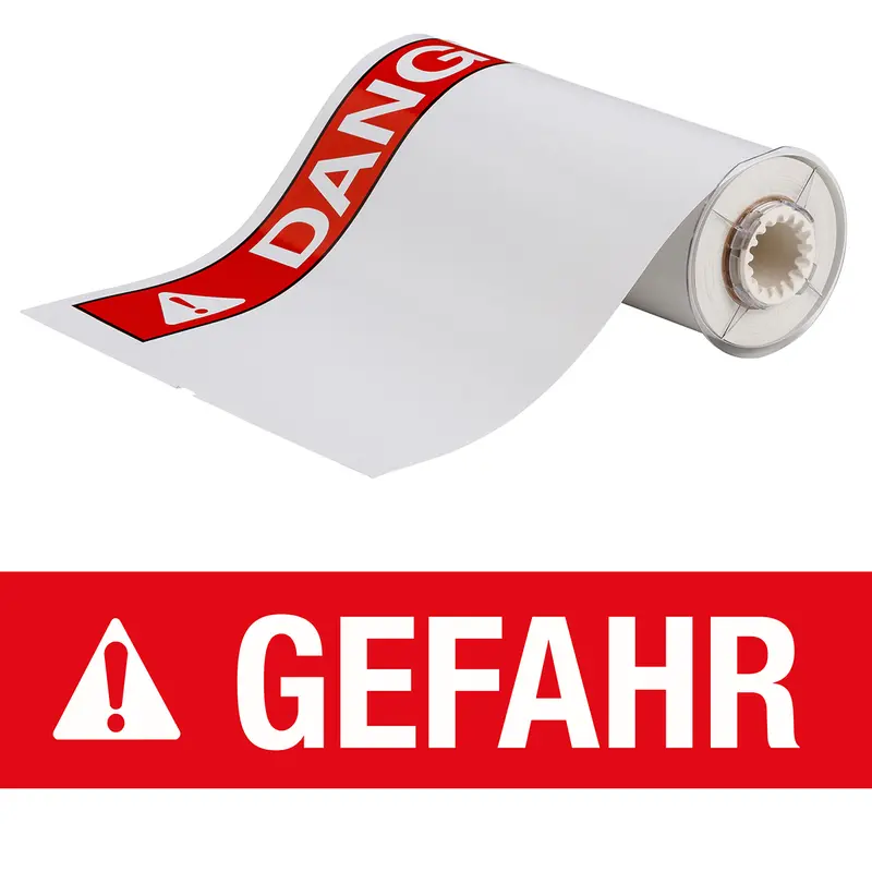 BBP85 Etiketten - Vinyl 254x356 GEFAHR